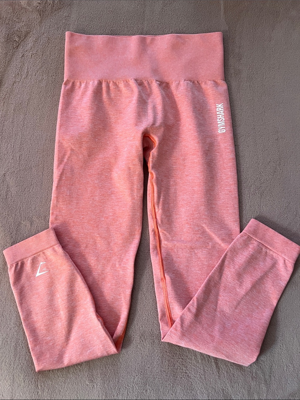 Gymshark Peach-Pink Seamless High-Waist Leggings XS